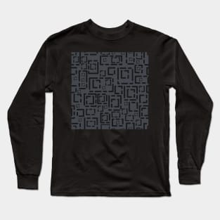 Decorator 2021 Blocks Black on Dark Grey 5748 Long Sleeve T-Shirt